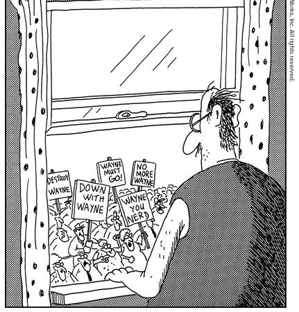 We all need somebody to blame…